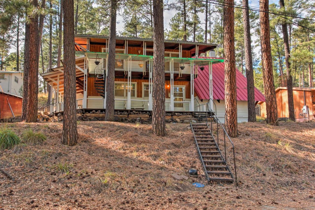 Ruidoso Cabin With Forest Views And Covered Porch Bagian luar foto